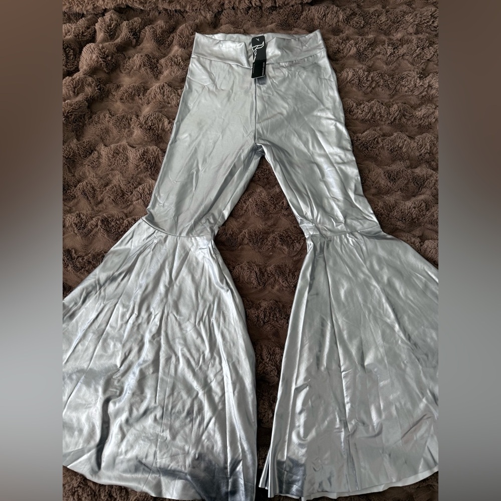 Lucky & Blessed Shimmering Silver Top
